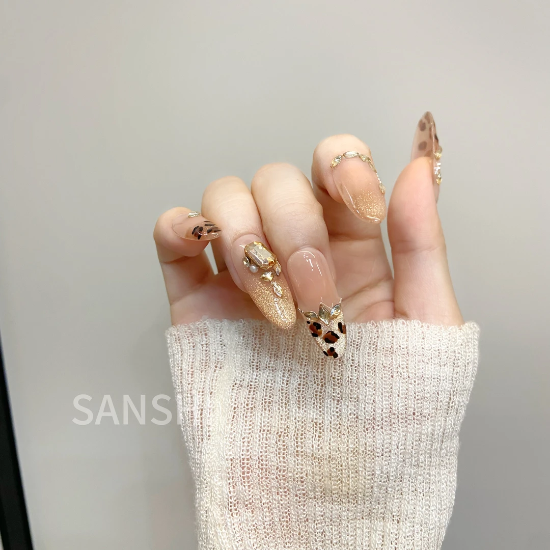 SANSHI·金钱豹·秋冬款豹纹手工穿戴甲