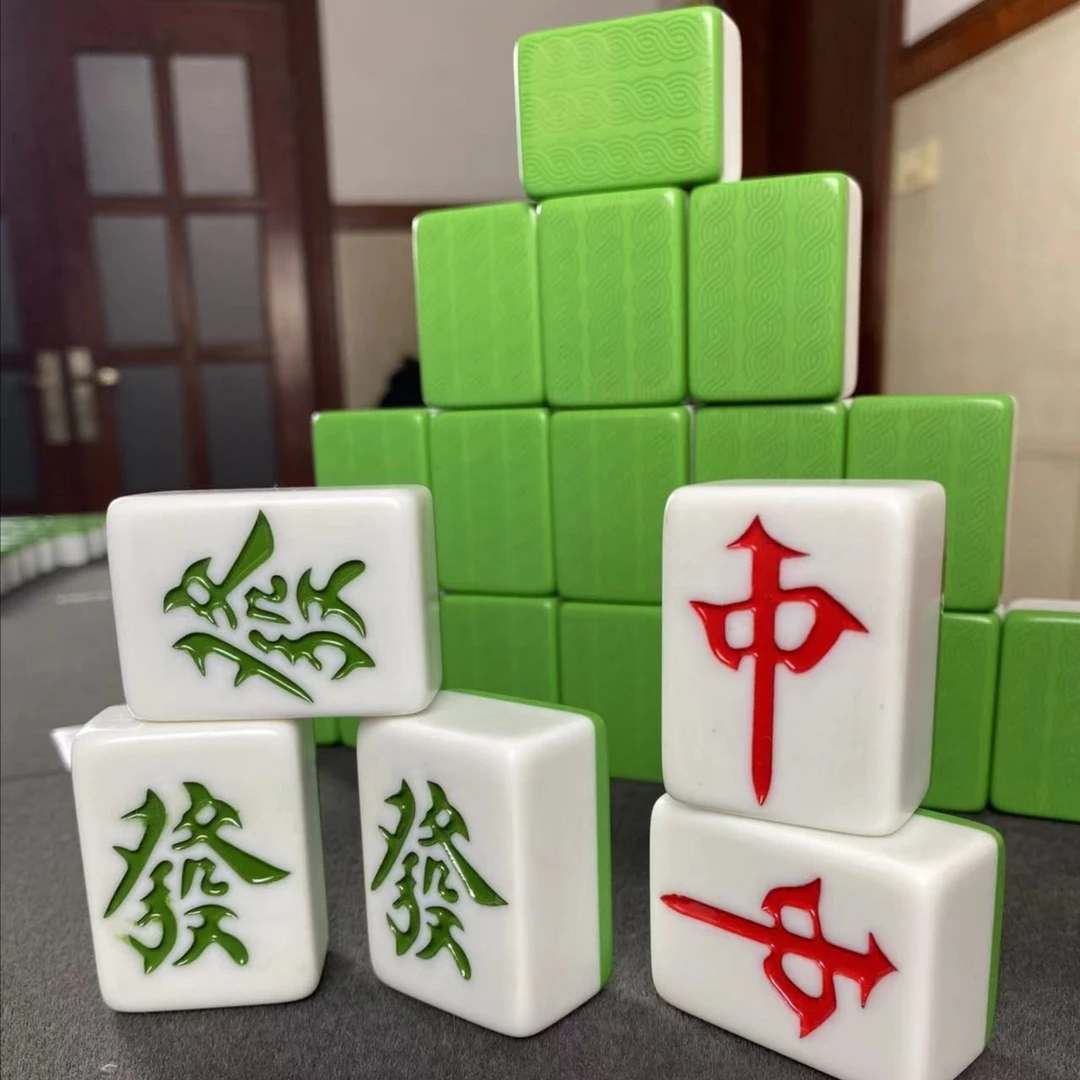 麻将机专用麻将牌大字体家庭棋牌麻将馆酒店上选空心石子