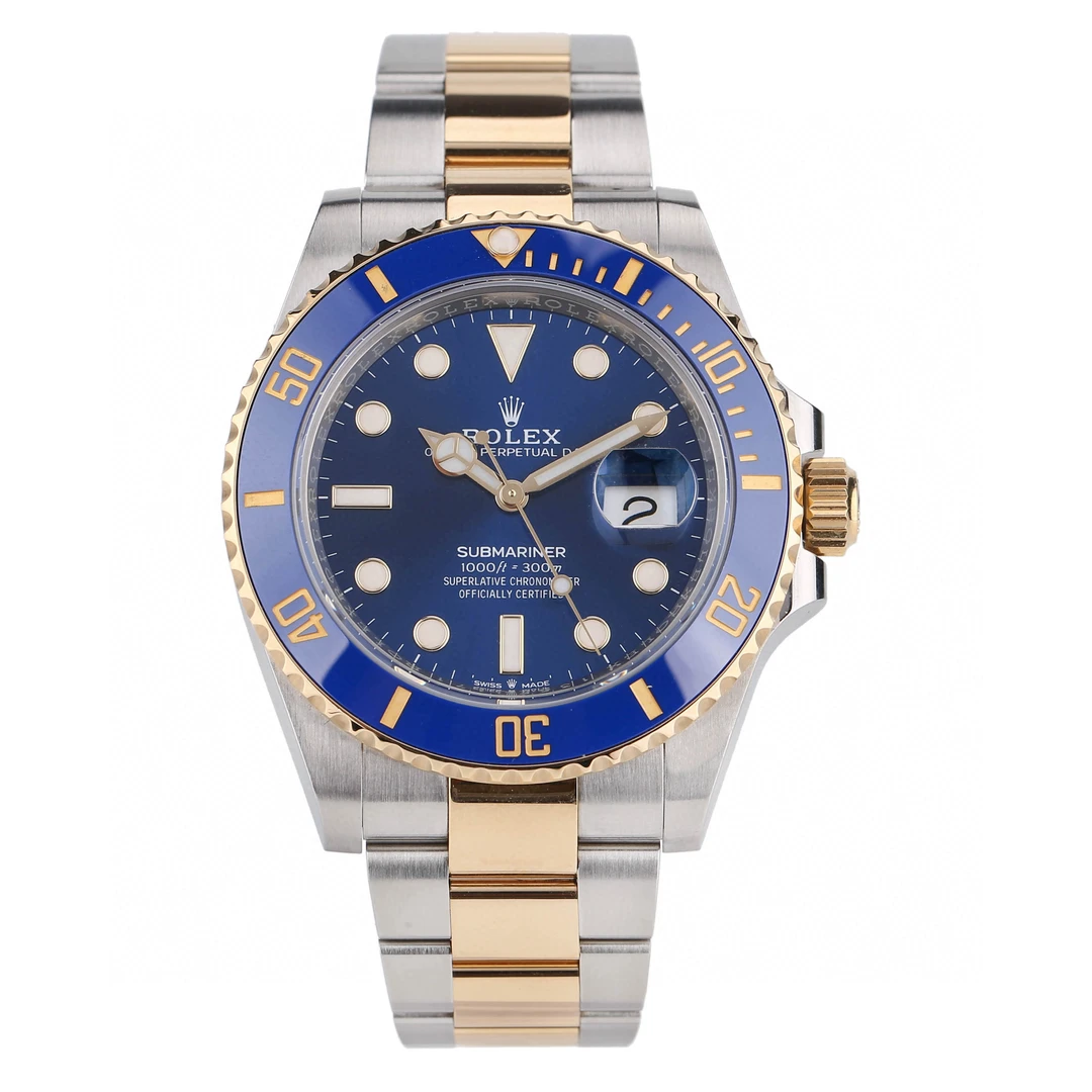 99新 Rolex/劳力士 间金蓝126613/41mm/公价135900/21.8.19全套