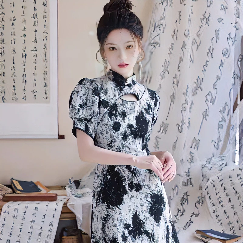 85-【云烟】新款小个子春夏季旗袍
