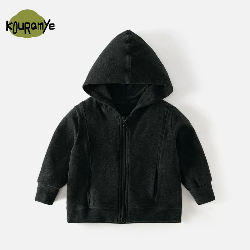 酷娃米2024年亲子洋气百搭舒适休闲连帽拉链衫20587