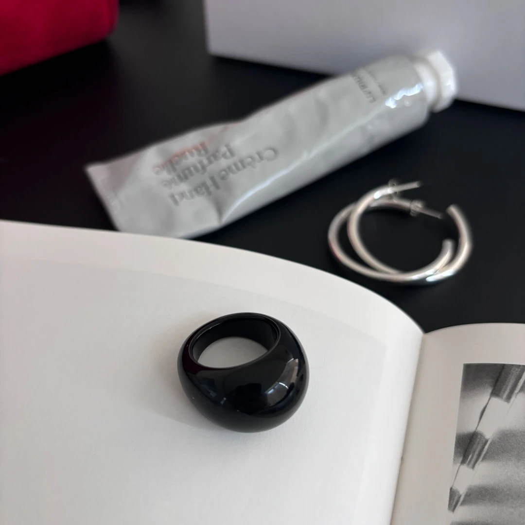 非金属树脂戒指 韩国Room设计师手复古工戒子