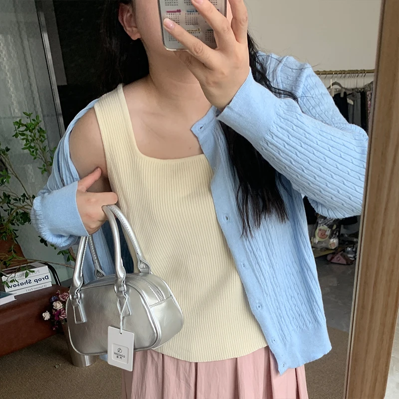 夏季法式休闲背心百搭   2606