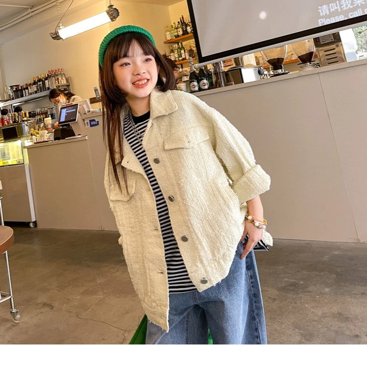 女童小香风外套2022春秋新款韩系童装上衣潮WE055