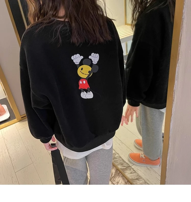 女童卫衣春秋新款中大童洋气卡通印花百搭童装上衣AF593