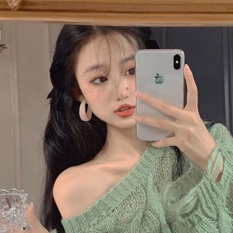 合金耳饰 超好看ins植绒耳圈复古时尚显瘦秋冬新款耳环女耳钉网红