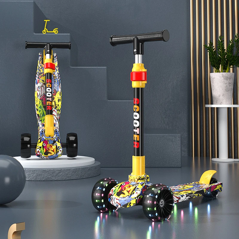 【同价双11】儿童滑板车1-3岁幼儿可折叠滑板男女宝滑行滑板溜溜车