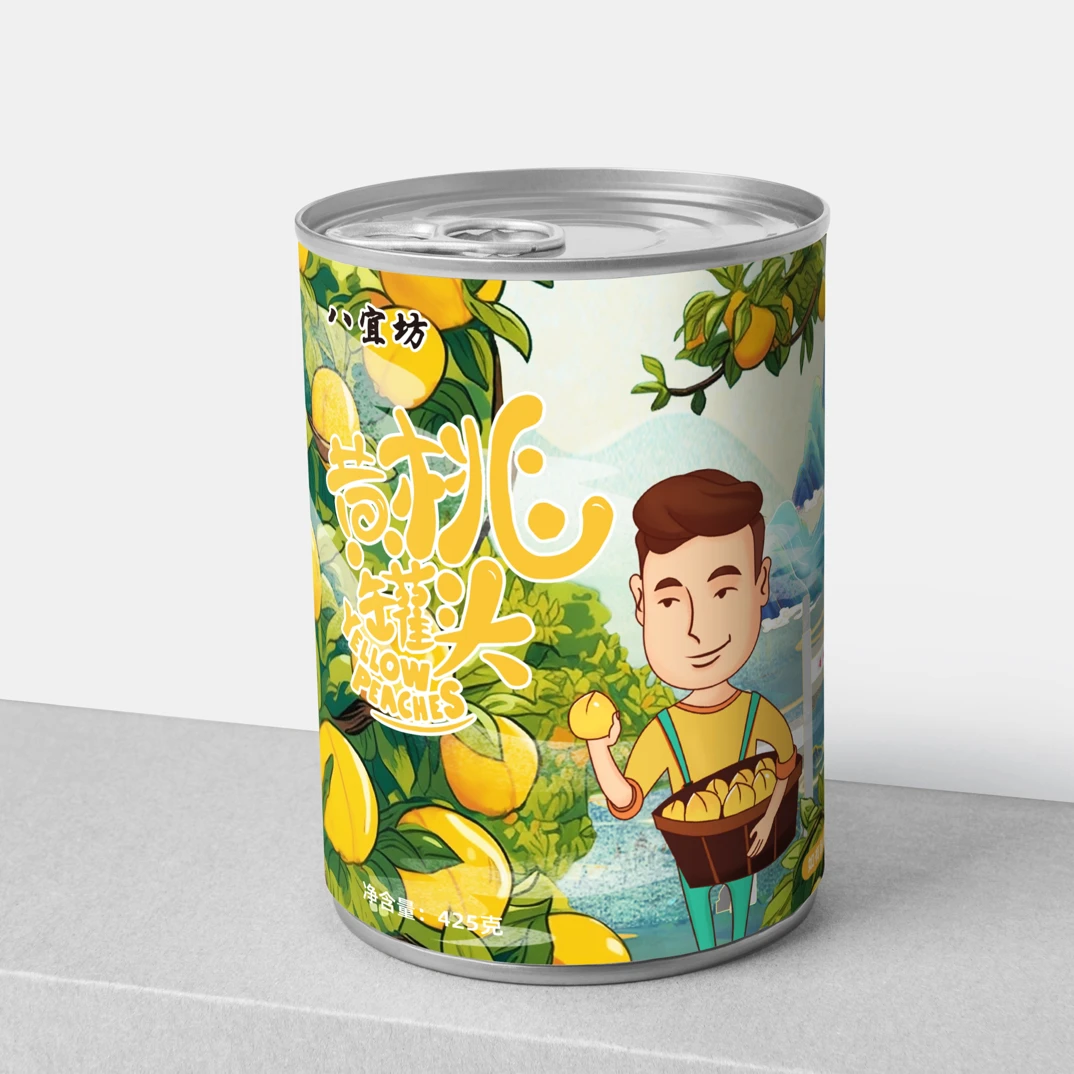 八宜坊精品黄桃罐头