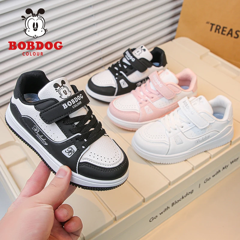BOBDOG COLOUR/巴布豆卡乐春季儿童运动潮鞋休闲鞋透气防滑童鞋