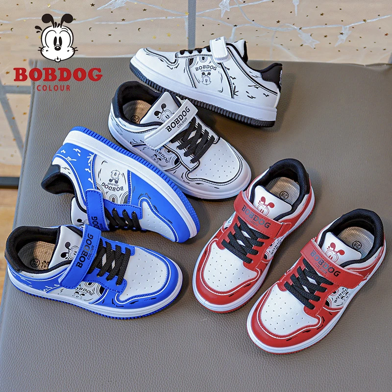 BOBDOG COLOUR/巴布豆卡乐儿童运动潮鞋休闲鞋透气防滑童鞋百搭