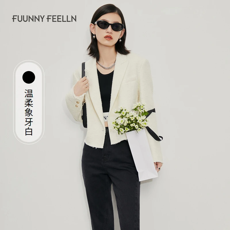 仿佛仿佛春季截短式短外套女休闲薄款百搭气质时尚FC00437