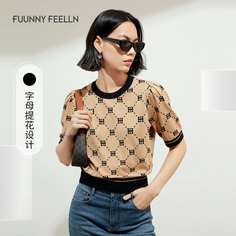 【九月专属】|FF仿佛年秋冬圆领针织衫女套头T恤薄款上衣FZ00922D1