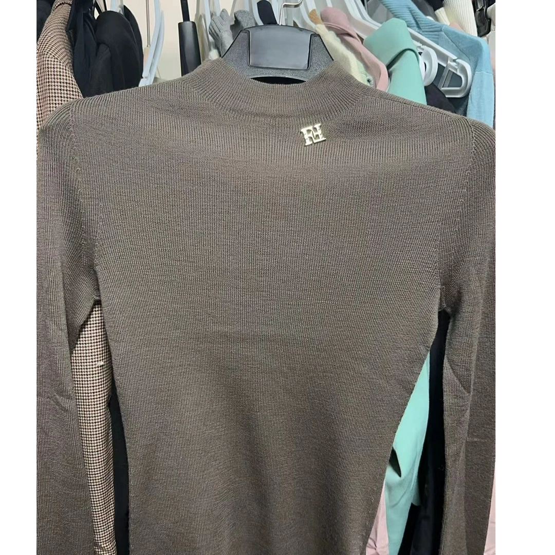 FUUNNY FEELLN/仿佛商场同款秋冬圆领纯色衫针织打底衫FZ00658