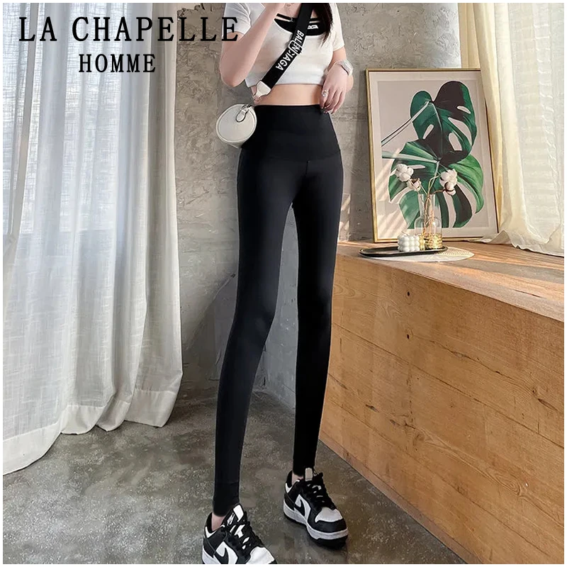 LACHAPELLEHOMME鲨鱼裤女夏薄款外穿打底裤高腰提臀紧身瑜伽裤子