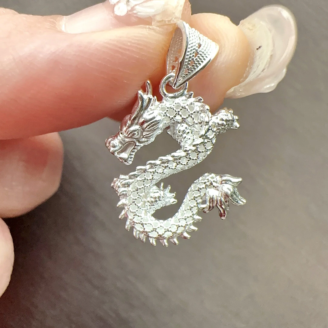 吊坠足银 腾龙吊坠 单吊坠