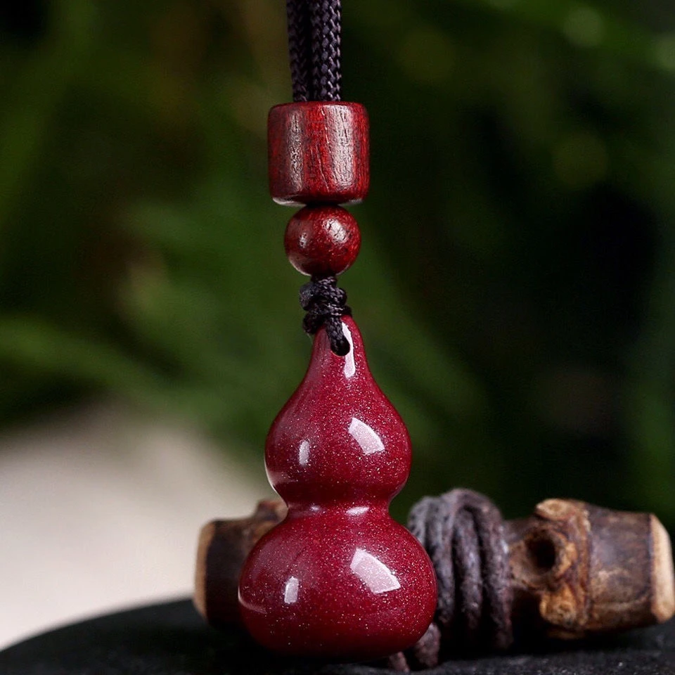 含辰砂工艺品保真正品高含量紫金砂葫芦吊坠男女宝宝同款