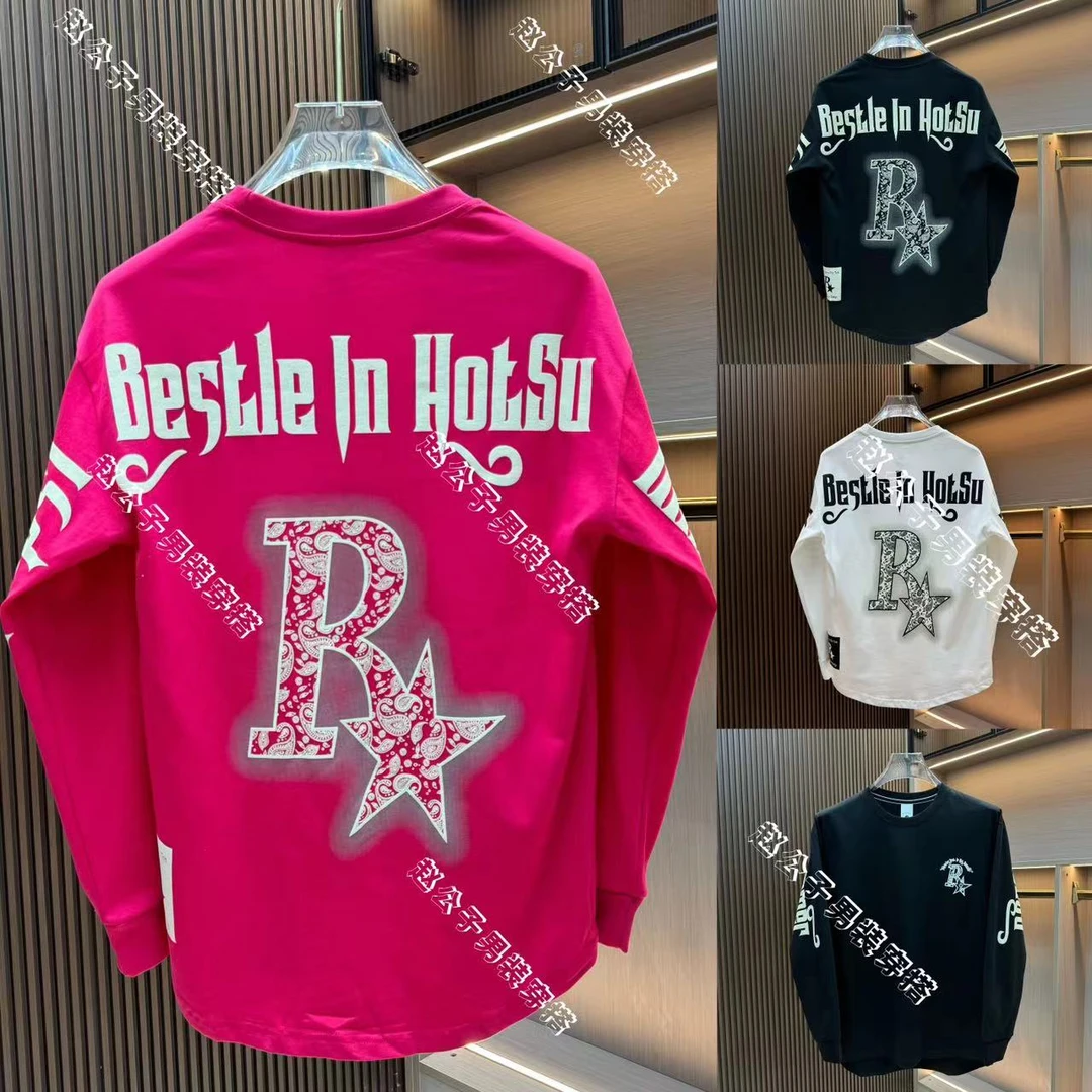 秋冬新款潮牌韩版字母印花短袖T恤男青年休闲时尚百搭痞帅打底衫