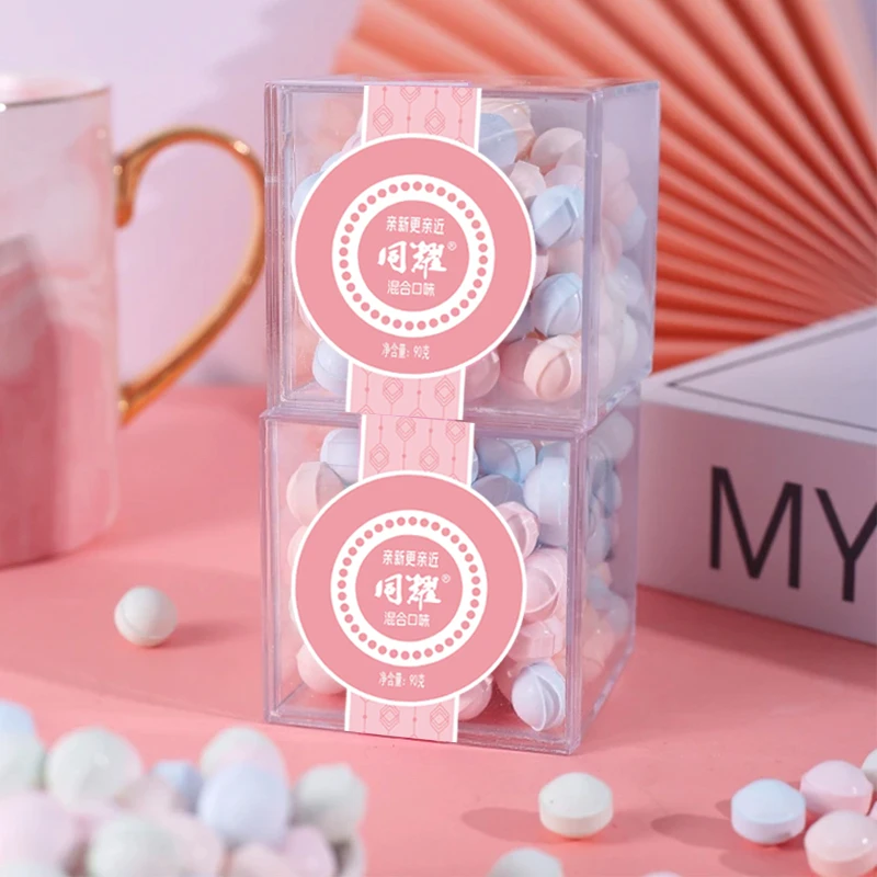 网红接吻糖玫瑰香糖花香糖约会吐息糖薄荷糖香体糖口气清新