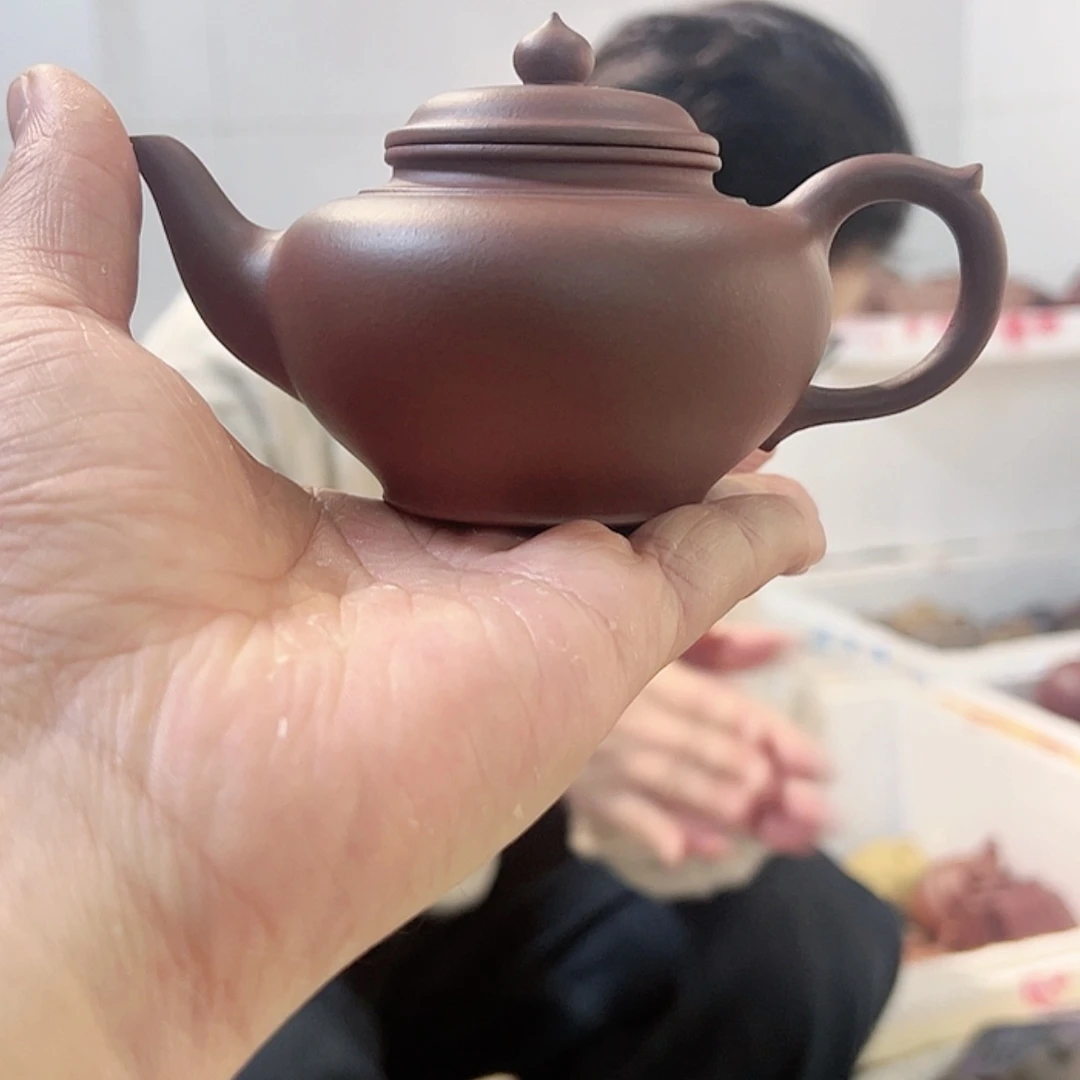 【闪购商品】紫砂笑樱 保手工 二百毫升 瑕疵