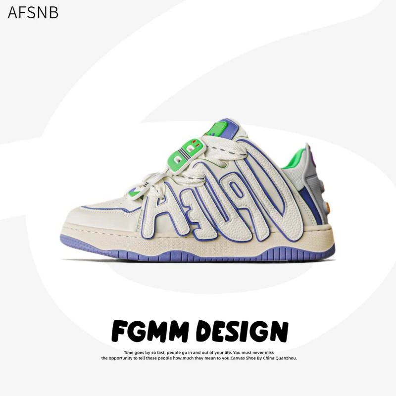 新款2024面包鞋国潮夏季小众设计板鞋情侣厚底男女鞋