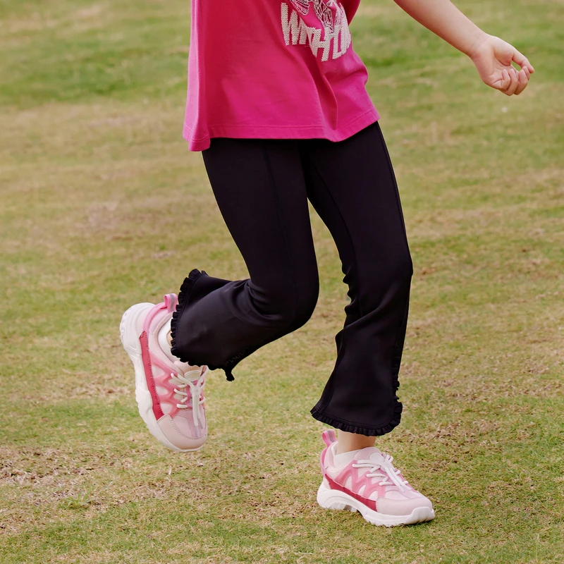 [商场同款]EP雅莹童装2024秋新品木耳边舒适弹力修身微喇裤