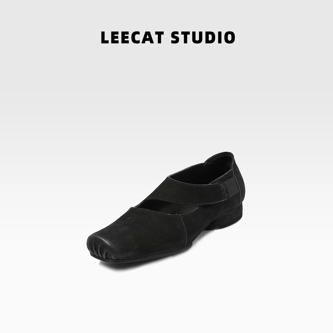 LeeCat Studio｜芭蕾鞋女外穿复古法式高跟方头玛丽珍小香风单鞋
