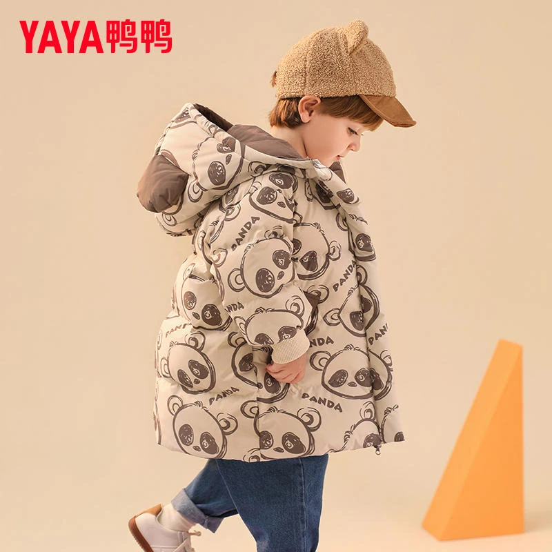 YAYA/鸭鸭鸭鸭儿童羽绒服新款男女童宝宝可爱加厚保暖女童羽绒服