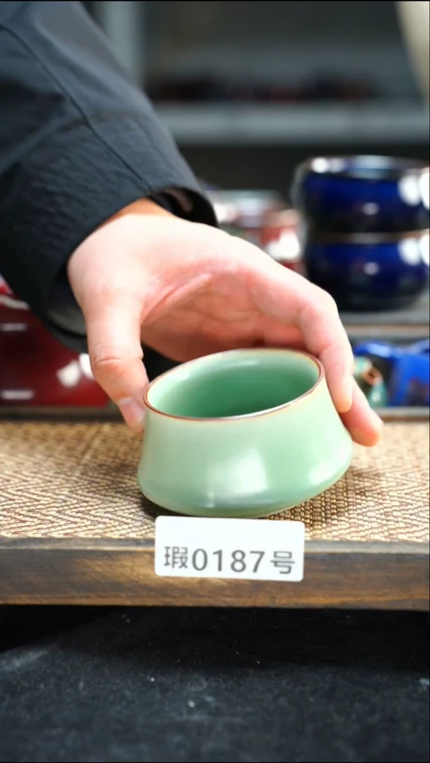 【闪购商品】原产地原矿钧汝瓷杯壶187