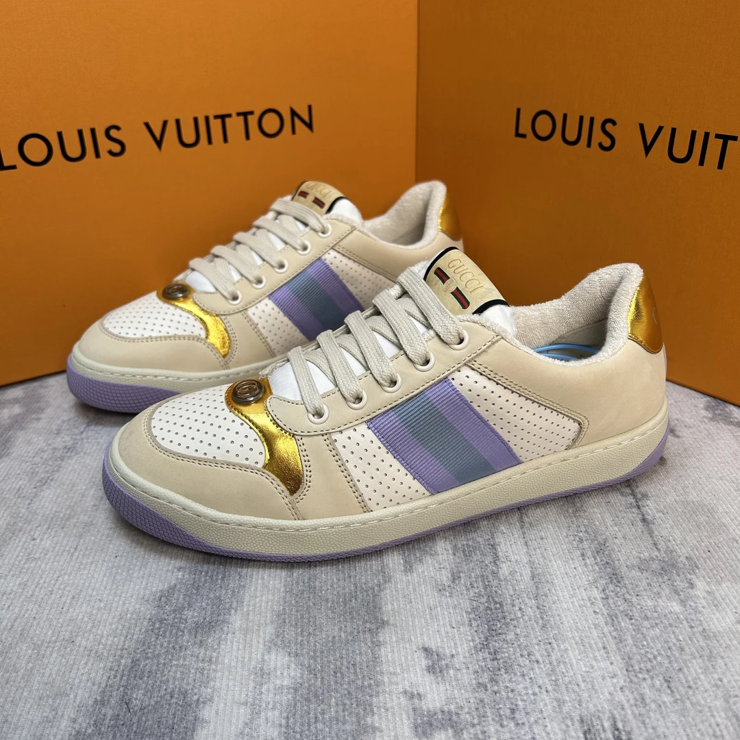 全新未使用 GUCCI/古驰 Screene系列低帮复古百搭脏脏休闲鞋 39欧