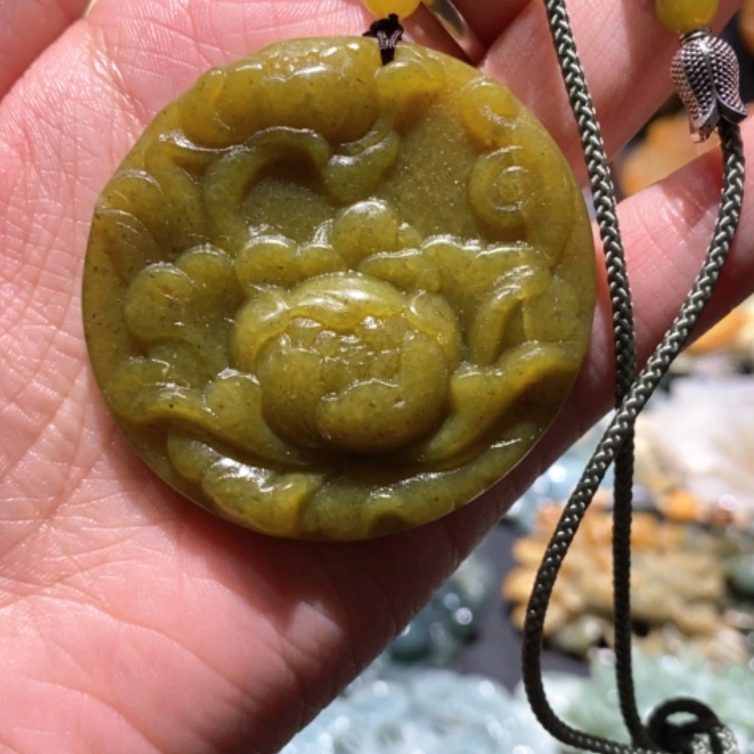 【闪购商品】蛇纹石玉颈饰合金
