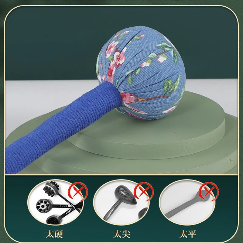 【手工制作】艾草按摩锤编织肩颈颈椎家用疏通两用敲背手工制作