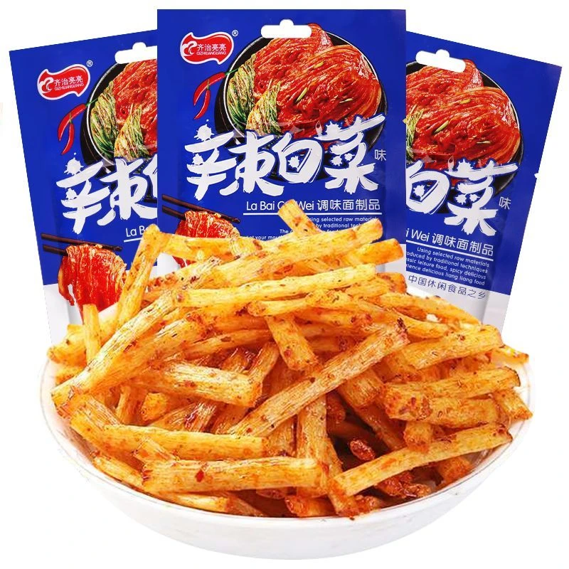 辣白菜味辣条8090后儿时怀旧麻辣解馋小零食小吃休闲食品
