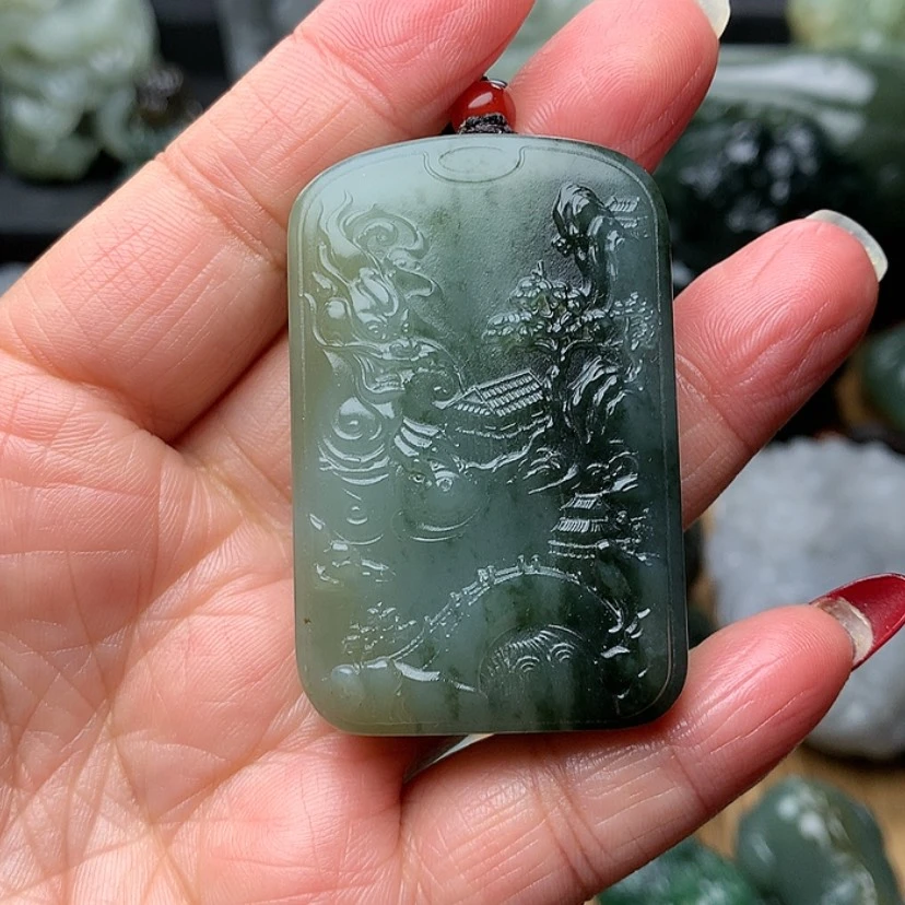 【闪购商品】和田玉挂件未镶嵌藏**芒