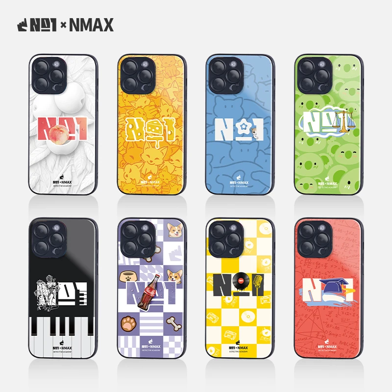 NMAX 南波万学长同款手机壳跳地适用oppo小米vivo安卓液态玻璃壳
