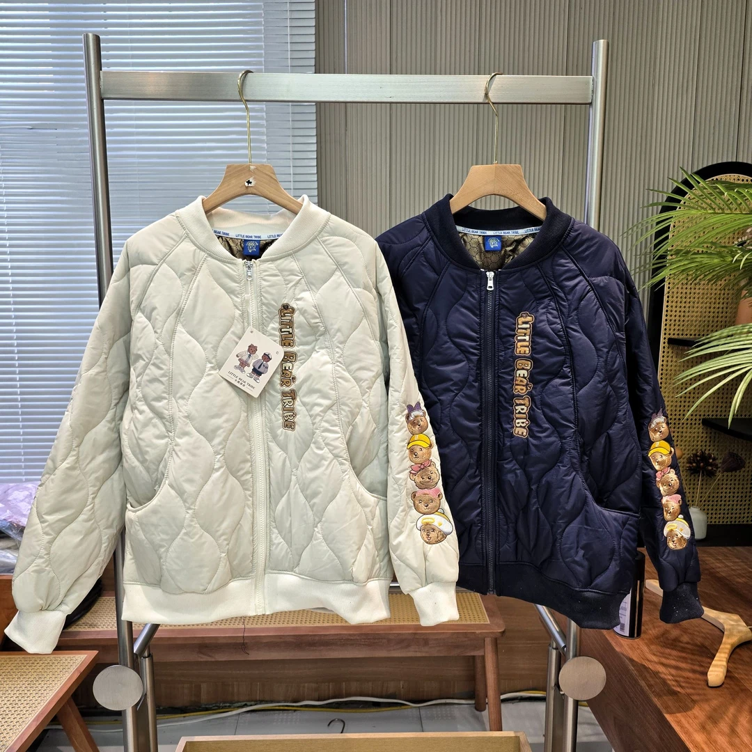 加厚小熊部落【黑金】外套 加厚宽松冬季 刺绣 9161