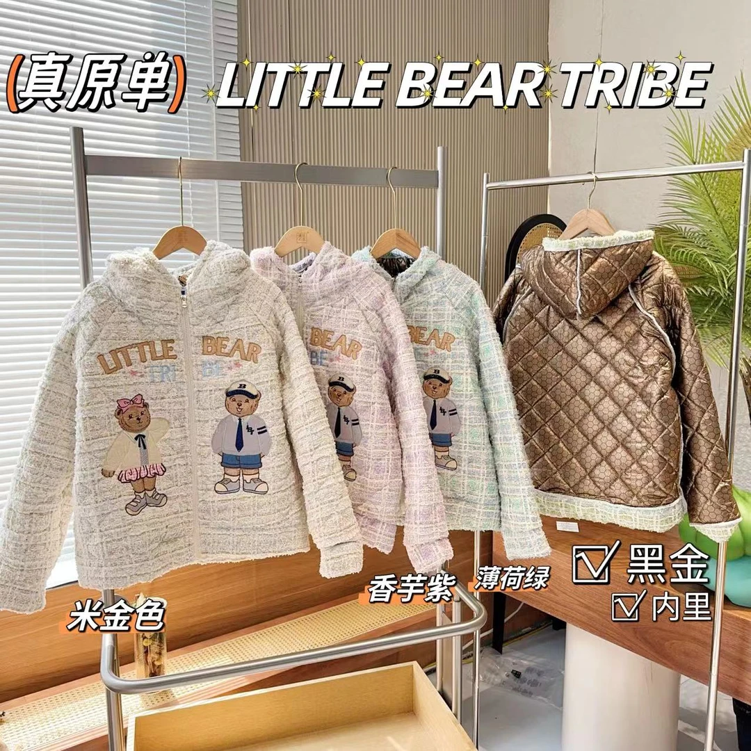 香香的面料【黑金】正版小熊部落 国内代工 连帽外套 8965