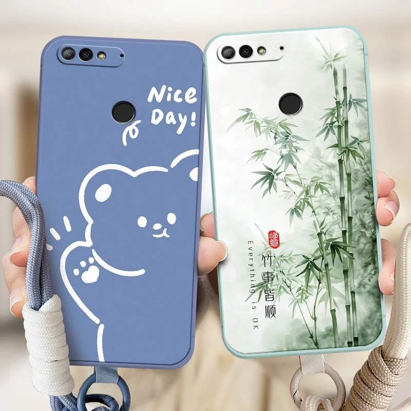 适用华为畅享8手机壳畅完7c软硅胶LDN-AL00可爱ldnaloo卡通畅响八