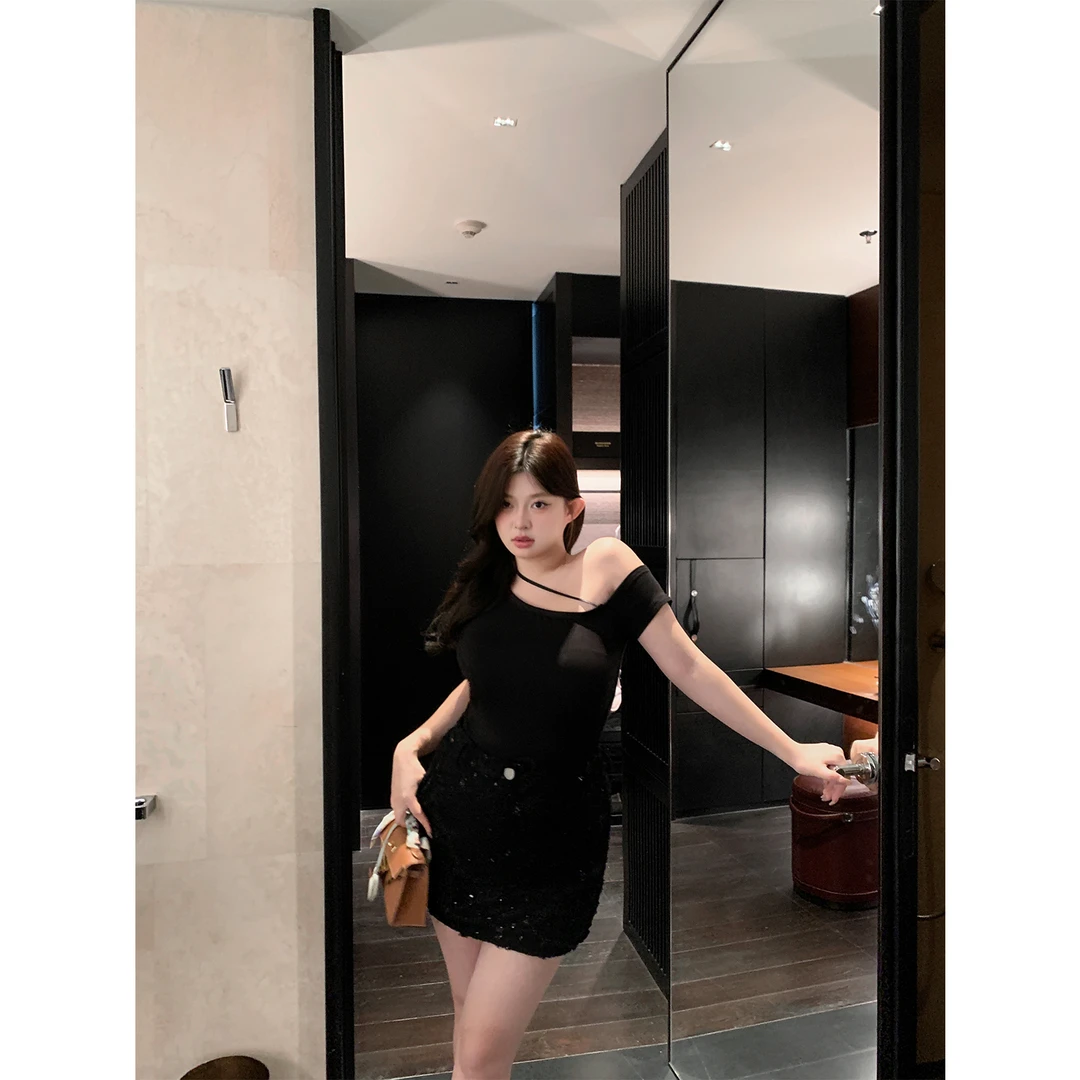 热门斜肩T!!!【!!!·“美杜莎T”】斜肩T恤Z242TP2120