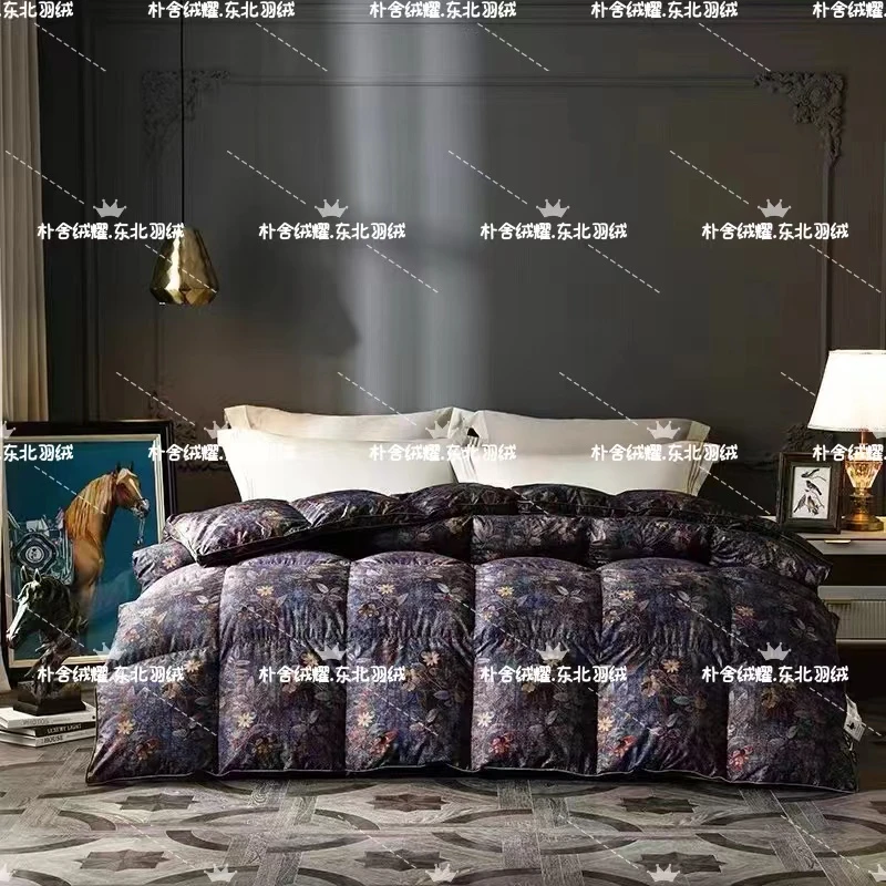 中国绒耀❄95东北羽绒被尔滨羽绒被轻盈保暖冬被印花高档