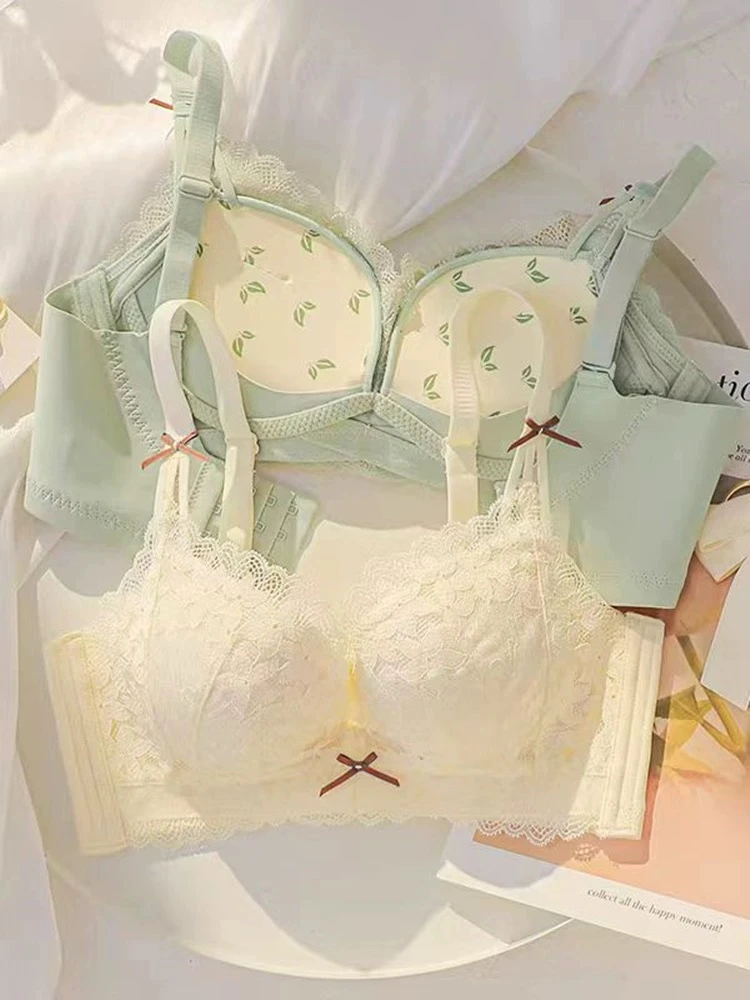 Y001-Y100院线调整型收副乳防下垂透气无钢圈蕾丝性感舒适内衣