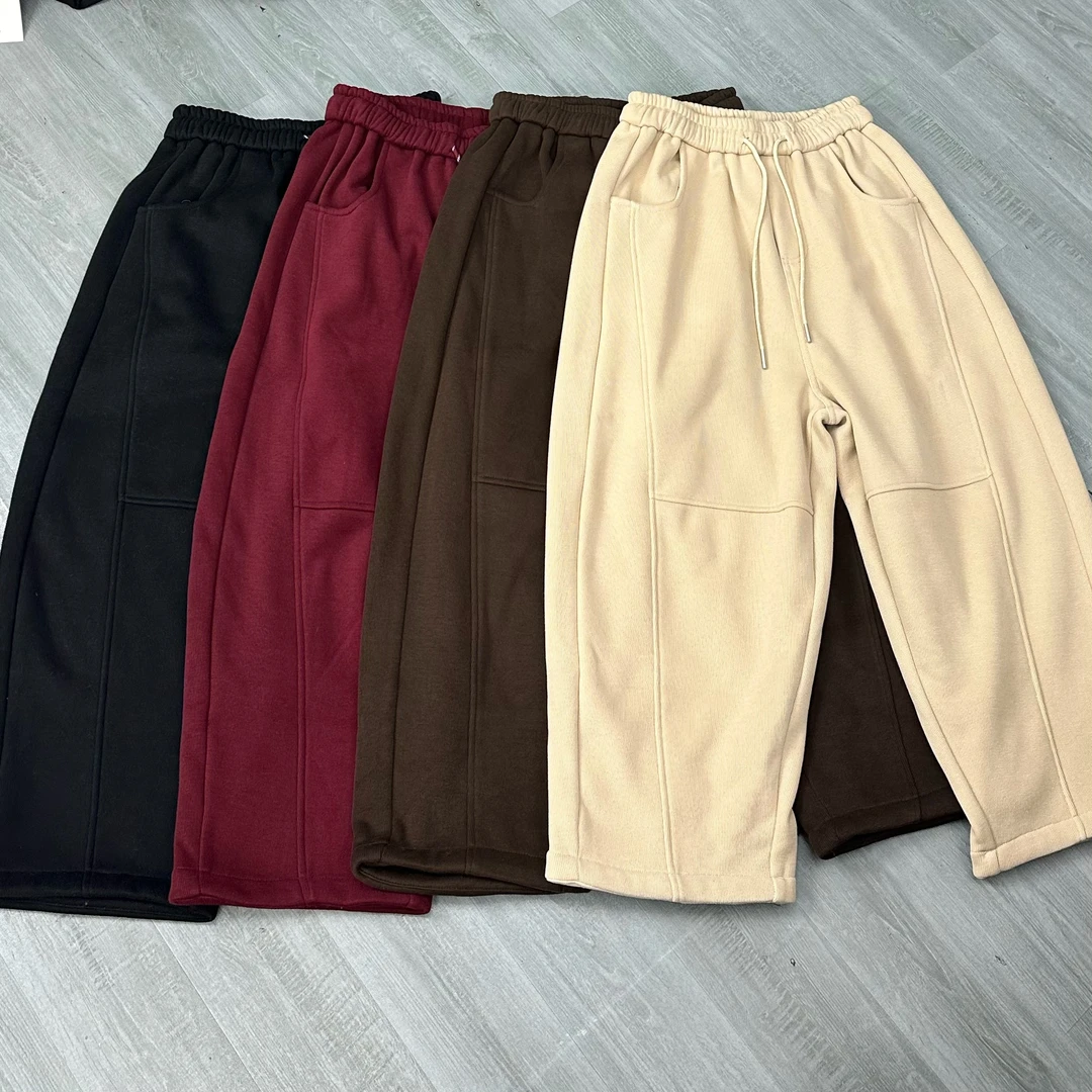 8193加绒加厚宽松休闲百搭直筒休闲裤