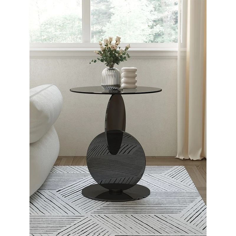 韵梦源 现代轻奢边几简约风格角几小户型客厅阳台小圆桌子设计师