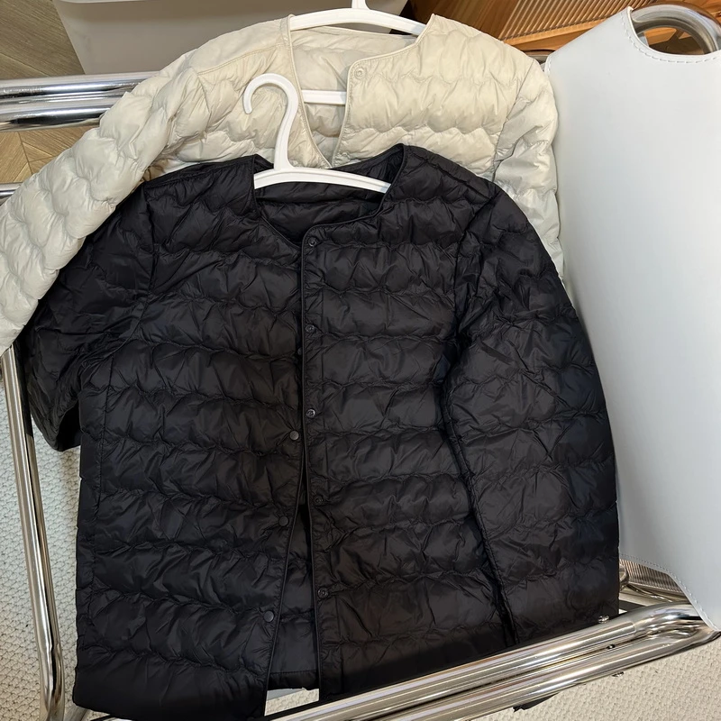 秋冬新款 实用百搭的的轻薄内胆羽绒服 纯色保暖叠穿薄款羽绒上衣