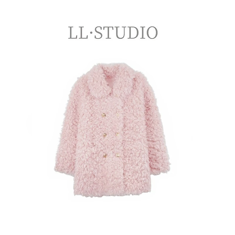妙兮·LL‘’玩童托卡‘’真羊毛轻奢高档百搭保暖外套#20241964