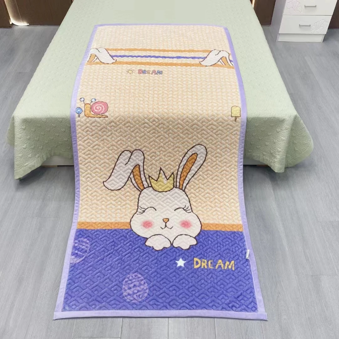 秋冬家居加绒盖毯防滑床盖牛奶绒升级云毯【萌萌兔】