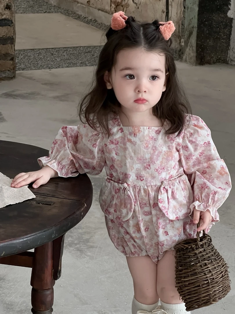 【Ponyo】秋· 女宝宝连体包屁衣小公主超萌满月百天外出哈衣爬服