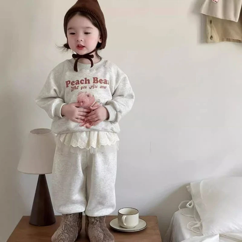 【Ponyo】秋·冬超萌洋气加绒卫衣裤子套装可爱卡通外出家居两件套