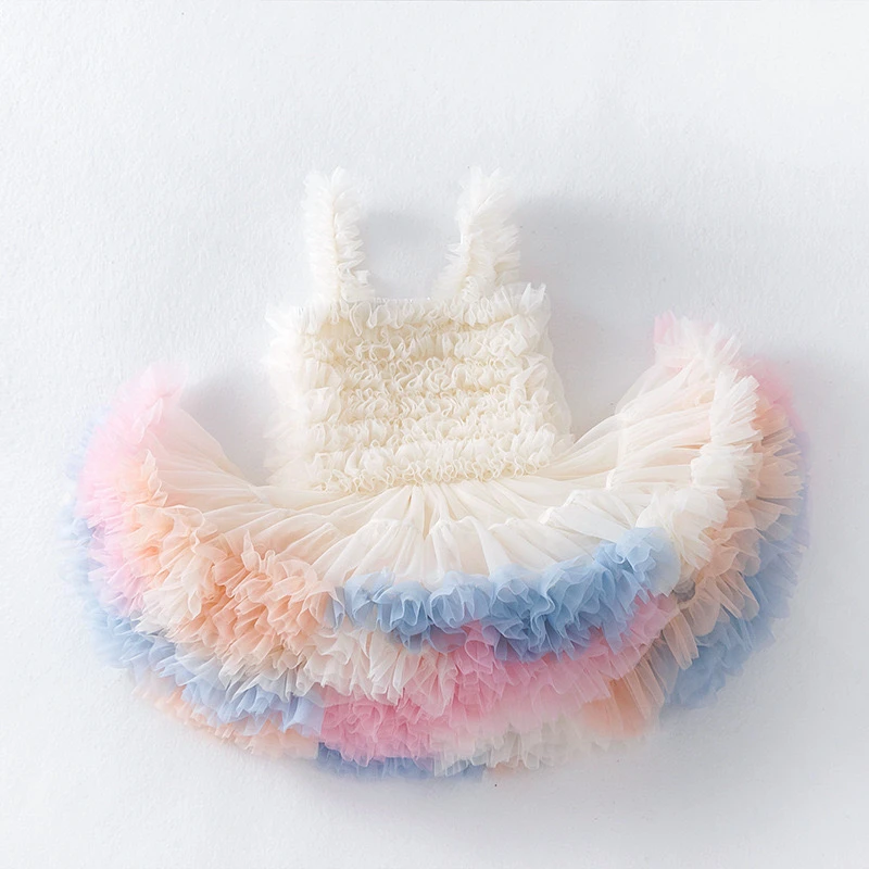 【Ponyo】超蓬tutu裙女孩连衣裙洋气公主纱纱裙儿童节生日裙