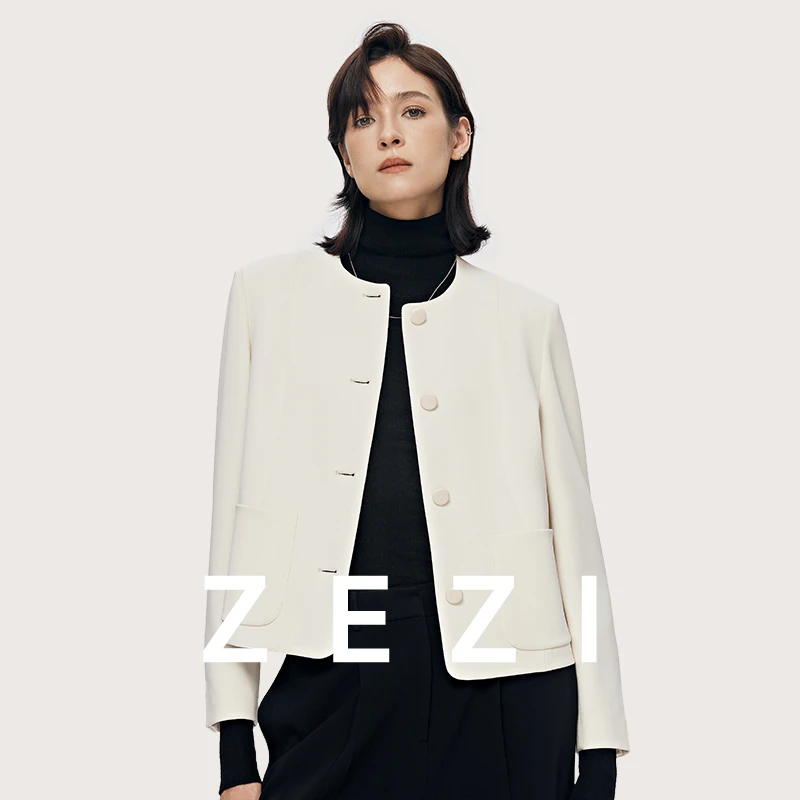 ZEZI【晓璇专属】【伊丽莎白】经典小香风圆领高级感外套三七比例小香