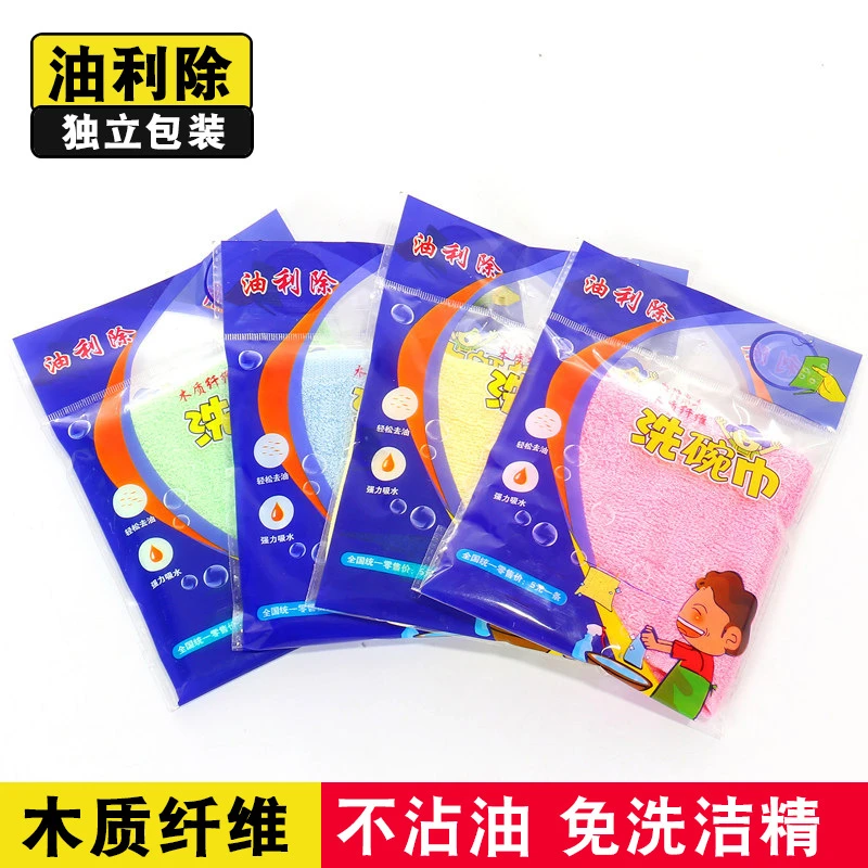 爆款油利除洗碗布不掉毛家用厨房清洁木纤维不沾油刮玻璃玻璃刮
